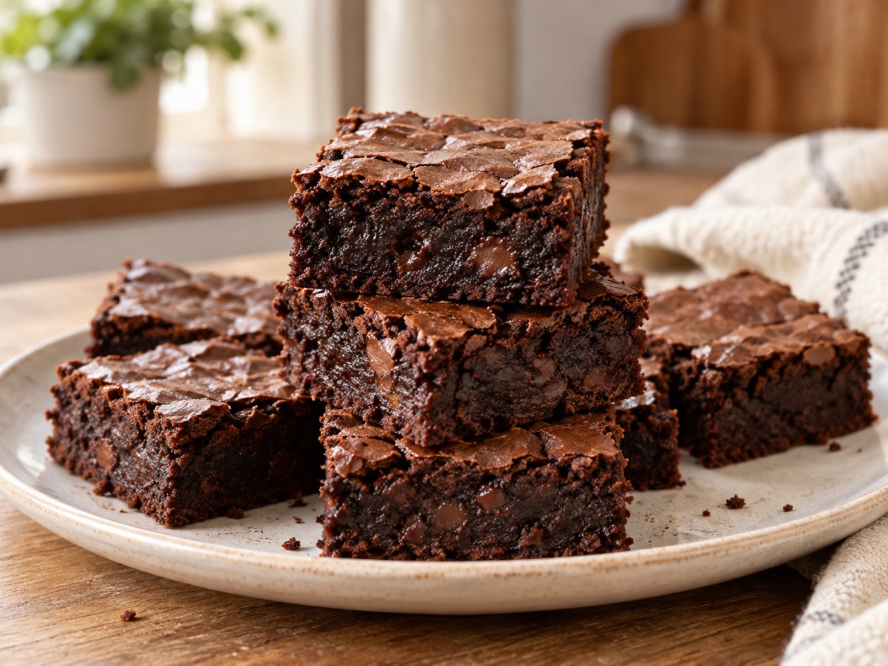 One-Bowl Fudgy Brownies