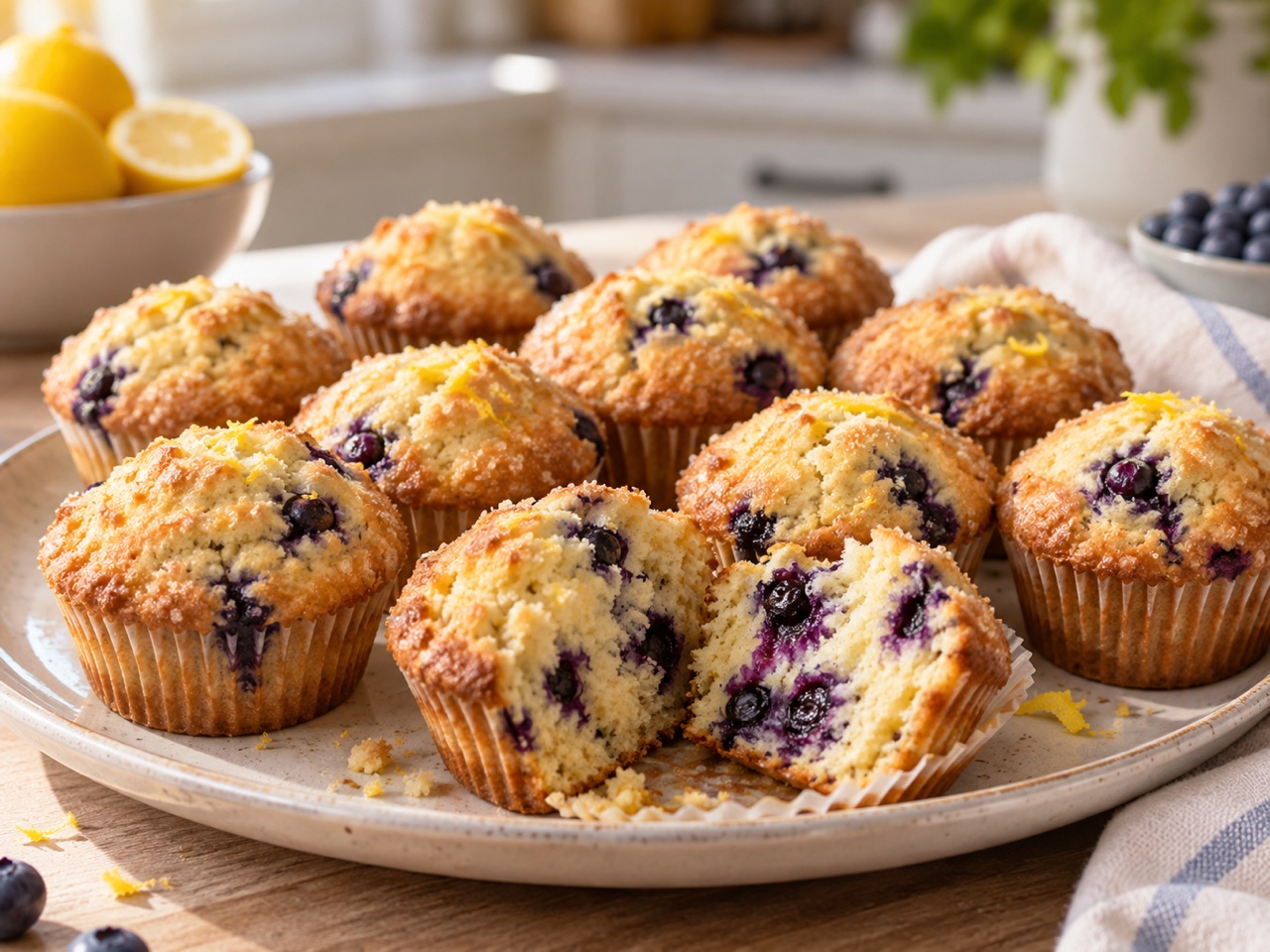 Lemon Blueberry Muffins