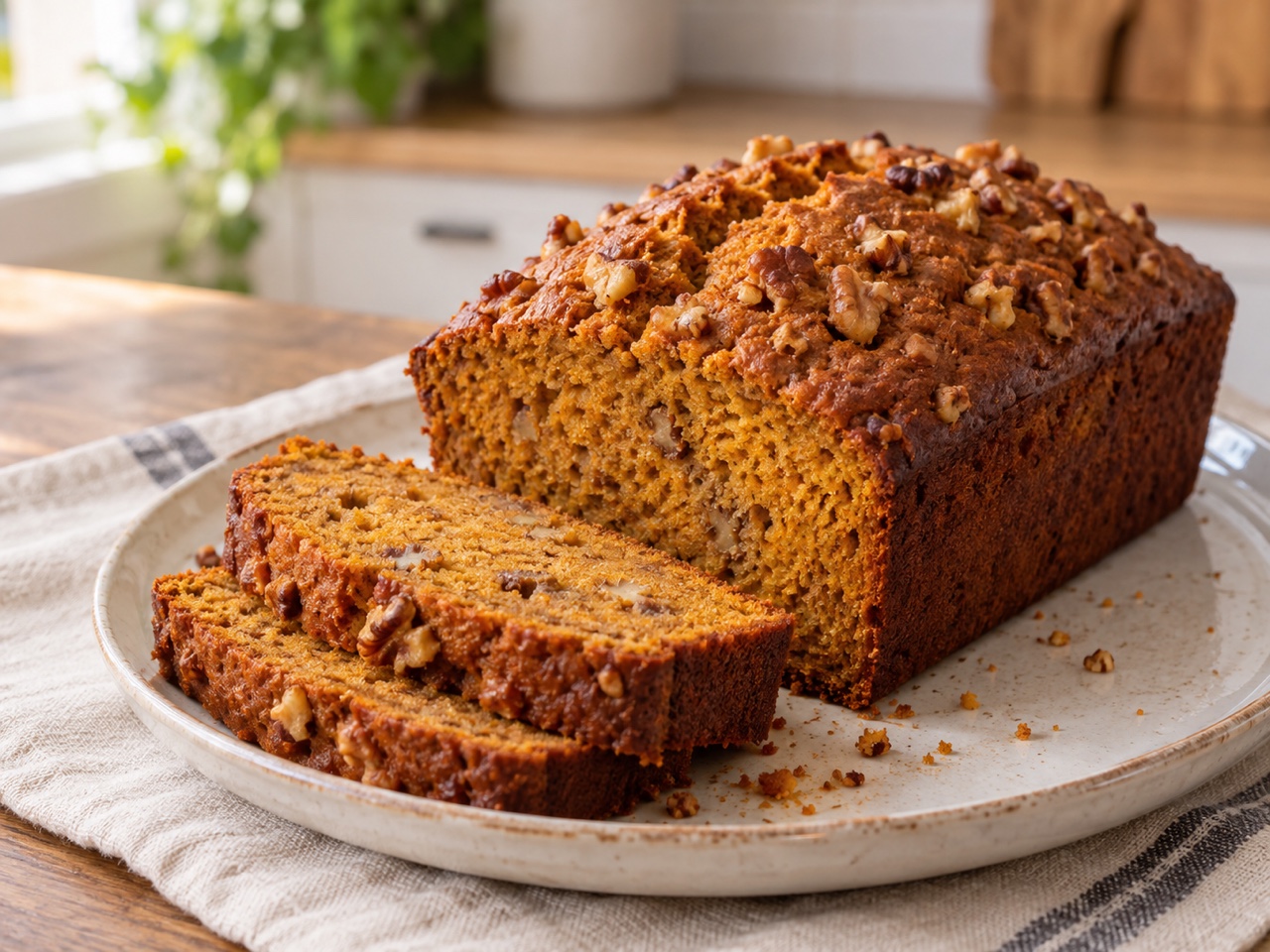 Pumpkin Walnut Loaf